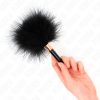 Kink Black Gold Metal Tickle Feathers 18 Cm