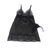 Subblime Babydoll Floral Print Chest Black S/M