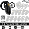 Addicted Toys Locked Obsidian Hold Penis Cage Size M