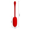 Pretty Love — Julius Waterproof-Rechargeable Vibrating Egg Red
