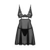 Afbeelding van Obsessive - Nutris Babydoll & String - Zwart