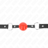 Kink Ball Gag 4cm with Lock, Red Ball