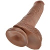 King Cock Realistic Penis with Balls 19.8cm Caramel