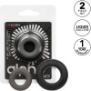 CalExotics Alpha Prolong Set of 2 Ring Grey