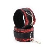 Ohmama Fetish Velvet Red Black Handcuffs