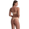 Bye Bra Invisible Thong 2 Pack Beige & Black XL