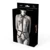 Coquette Chic Desire Elastic Harness Set with Nipple Covers Black