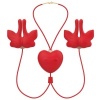 Armony Magnetic Nipple Clamps Butterfly Red