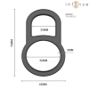Intense Conleth Adjustable Double Penis Ring Model 3