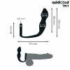Addicted Toys Anal Plug with Ring Silicone Model 2