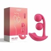 Afbeelding van HoneyPlayBox - Melody-Druksensor App-bestuurde Dubbele Ballen Clit & G-spot Vibrator Magenta