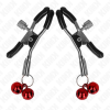 Kink - Double Bell Nipple Clamp Red 6 CM