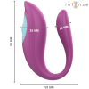 Intense Annie U-Shaped Vibrator Stimulator Purple Remote