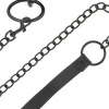 Darkness Black Collar with Chain Leash