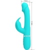 Pretty Love Kampas Rabbit Vibrator Tongue Aqua Green