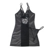 Subblime Dress & Thong Leather Black S/M