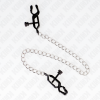 KINK - Flat Chain Nipple Clamps Silver 30 Cm