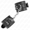 Kink Wrist Restraints, Black with Black Belt