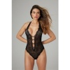 Afbeelding van Christine - Kanten open kruis body Rose