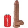 King Cock Realistic Penis with Balls 19.8cm Caramel
