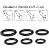 Armony Rings Silicone Black Set
