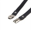 Subblime Leather Chain Leg Harness Black