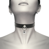 Coquette Chic Desire Vegan Leather Hoop Necklace