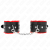 Kink Premium Fur Lined Restraints, Red/Black