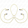 KINK - 4 Nipple And Clit Clamps Adjustable Gold