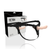 Fetish Submissive Harness Flesh Silicone G-Spot 12.5 CM