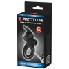 Pretty Love Black Rabbit Vibrator Ring III