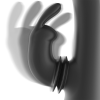 Black&Silver DJ Adam Rabbit Vibrator Black