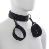 Ohmama Fetish Nylon Collar Handcuffs Set