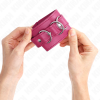 Kink 3 D-Ring Wrist Restraints, Pink