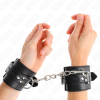 Kink Wrist Restraints, Black with Black Belt