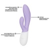 LELO INA Twist Rabbit Vibrator Lavender
