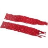 Subblime Fishnet Bodystocking w/ Gloves & Diamonds, Red