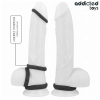 Addicted Toys Textured Cock Ring Set 4 Sizes