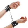 Kink Wrist Restraints with Rivets, Black
