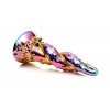 Afbeelding van Creature Cocks - Betoverende Regenboog Glazen Dildo - Geel & Roze