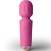 Rocks Off Mini Rechargeable Wand 16 Functions Peony Pink