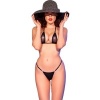 Chilirose Micro Bikini Black S/M