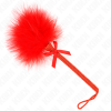 Kink Nylon Rope Wand Tickle Feathers Red 25 Cm