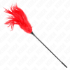 Kink Multiple Red Tickle Feathers 45 Cm
