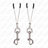 KINK Thin Hook Nipple Clamp Silver 7cm