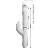 Pretty Love Reese Rabbit Vibrator with Rotation Silver