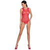 Passion Woman Bs086 Red Bodystocking One Size