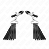 KINK Leatherette Tassel Nipple Clamps 6cm