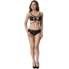 Livco Corsetti Eliana Bra and Panty Set Black S/M