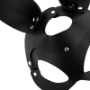 Coquette Chic Desire Vegan Leather Mask with Bunny Ears